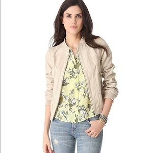 MAKE OFFER!! JOIE leather jacket natural color